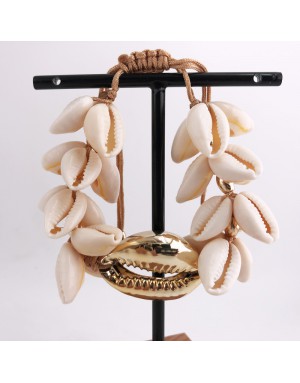 Bracelet Ràn, en veritables coquillages, one size ajustable